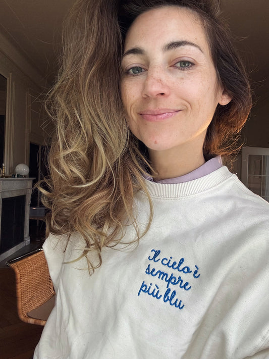 "il cielo sempre piu blu" Pullover