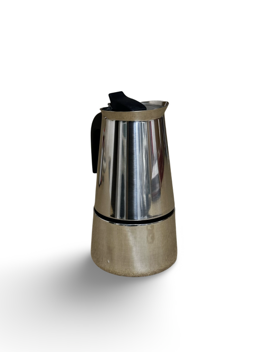 Klassische Edelstahl-Moka-Kanne - 150 ml, manuelle Espressomaschine